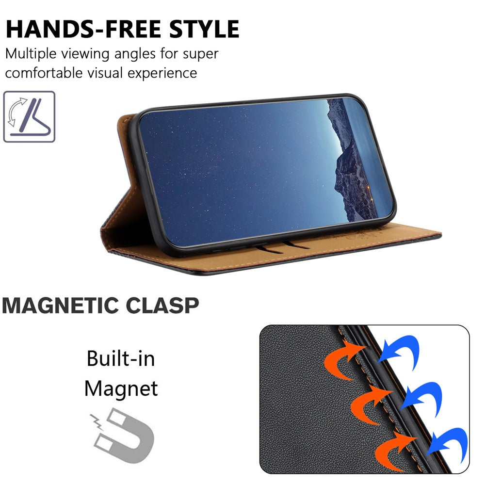 For iPhone 17e / 16e Case L-Shaped Grid Pattern Leather Stand Phone Cover with Card Slots