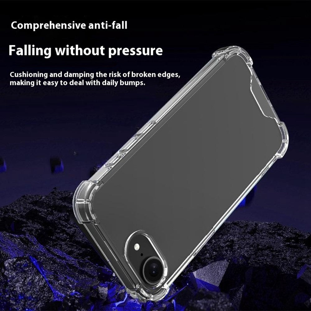 For iPhone 17e / 16e Case Reinforced Corners TPU Frame + Acrylic Back Phone Cover