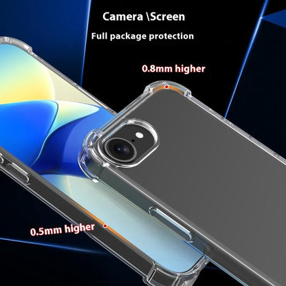 For iPhone 17e / 16e Case Reinforced Corners TPU Frame + Acrylic Back Phone Cover