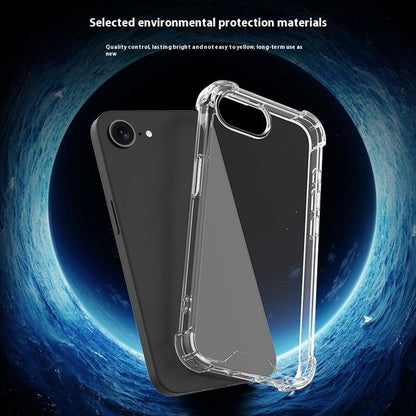 For iPhone 17e / 16e Clear Phone Case TPU + Acrylic 1.5mm Shockproof Back Cover