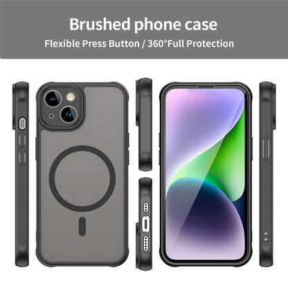 For iPhone 15 Case Compatible with MagSafe Anti Drop PC + TPU Phone Cover