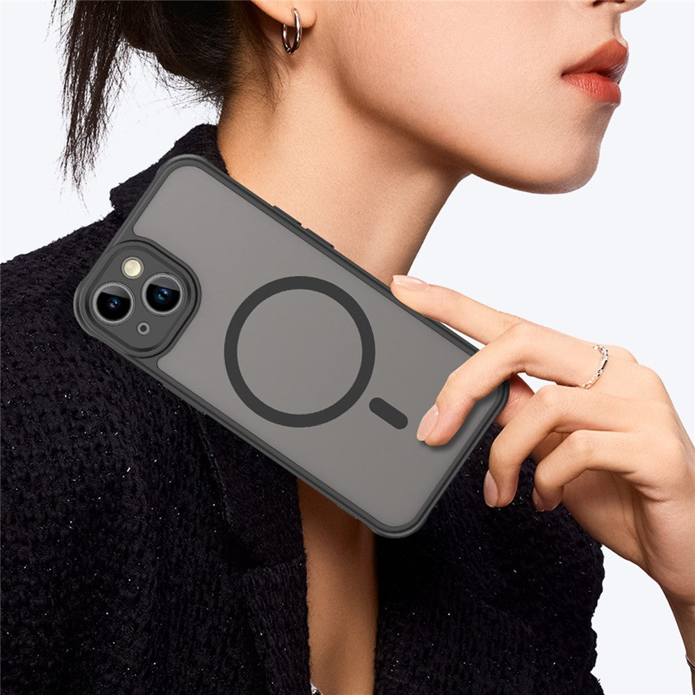 For iPhone 15 Case Compatible with MagSafe Anti Drop PC + TPU Phone Cover