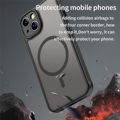 For iPhone 14 Case Compatible with MagSafe Anti Drop PC + TPU Phone Cover