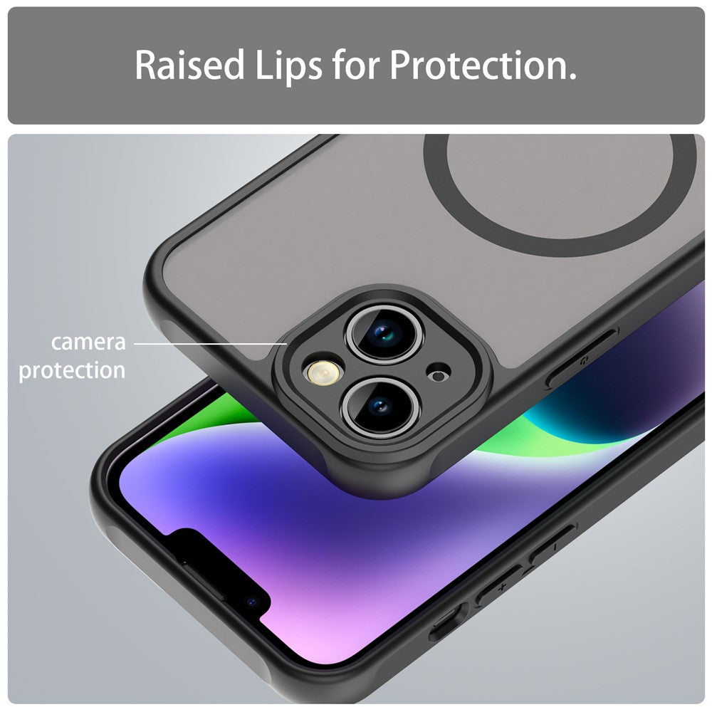 For iPhone 14 Case Compatible with MagSafe Anti Drop PC + TPU Phone Cover