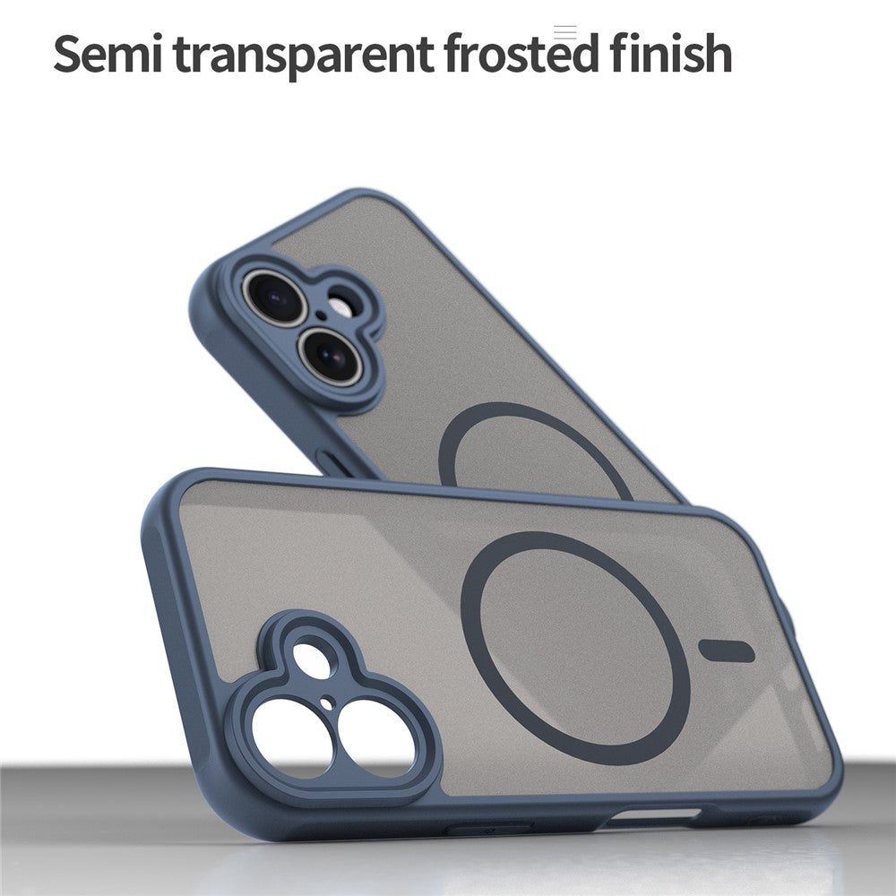 For iPhone 16 Case Compatible with MagSafe Anti Drop PC + TPU Phone Cover