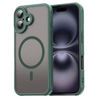 For iPhone 16 Case Compatible with MagSafe Anti Drop PC + TPU Phone Cover