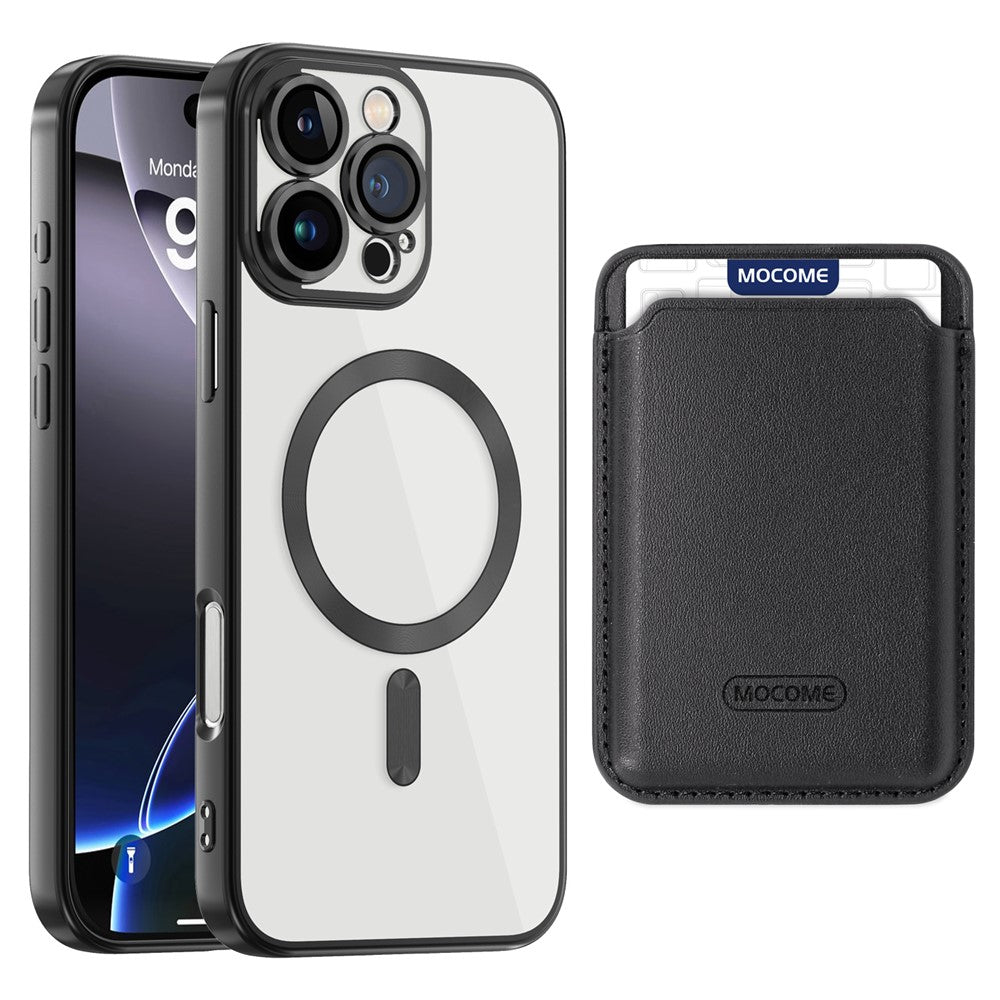 For iPhone 16 Pro Max Case Compatible with MagSafe TPU + PC Mobile Cover with Card Bag