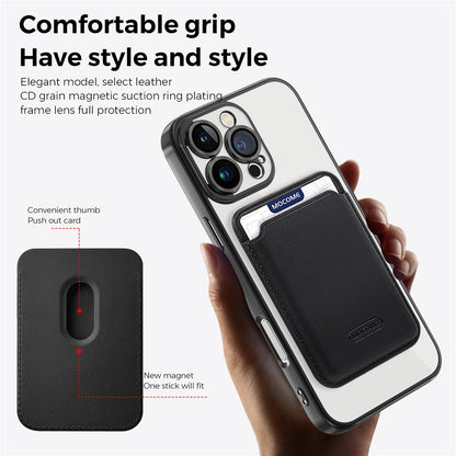 For iPhone 16 Pro Max Case Compatible with MagSafe TPU + PC Mobile Cover with Card Bag