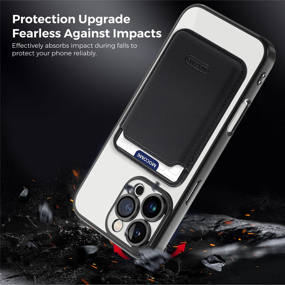 For iPhone 16 Pro Max Case Compatible with MagSafe TPU + PC Mobile Cover with Card Bag