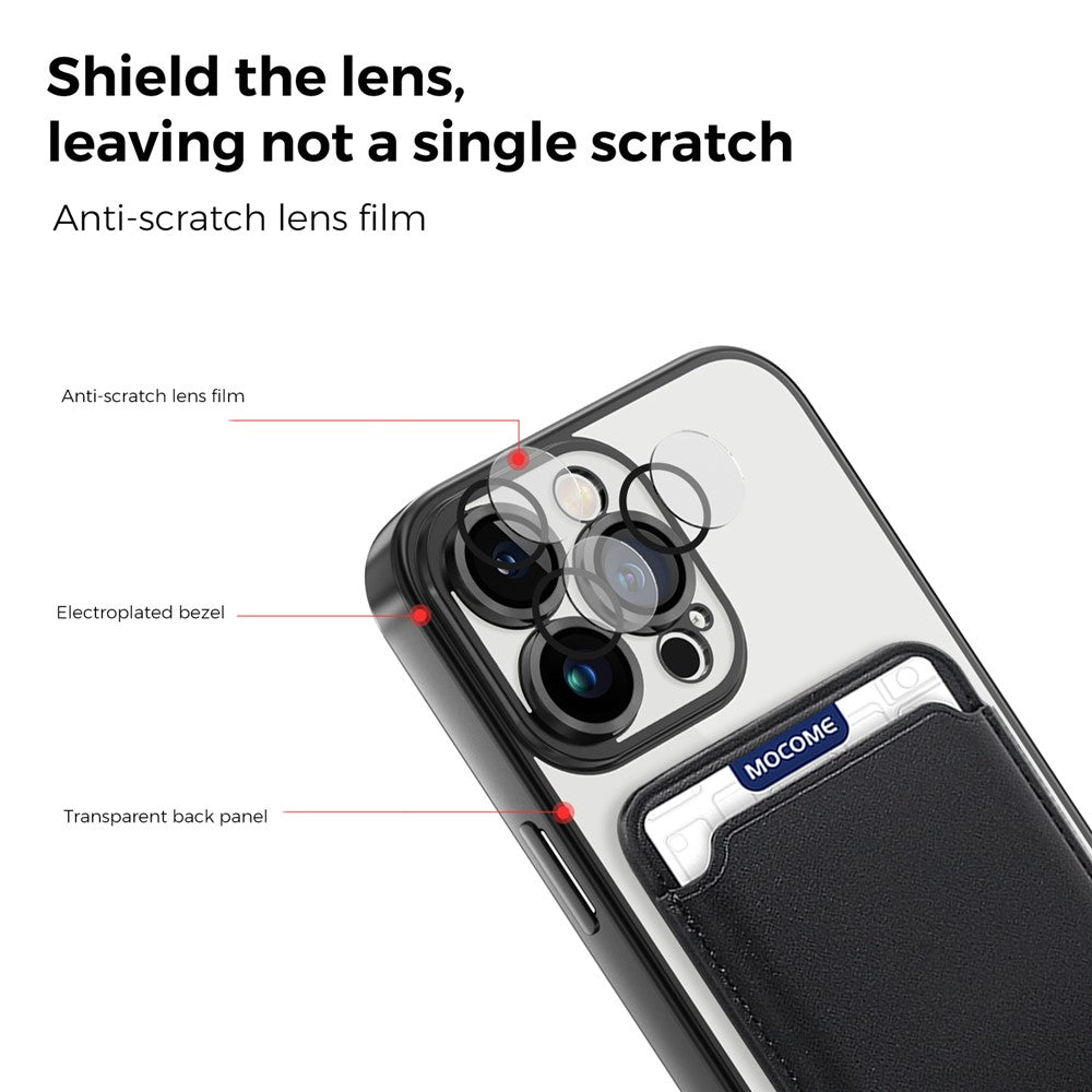 For iPhone 16 Pro Max Case Compatible with MagSafe TPU + PC Mobile Cover with Card Bag