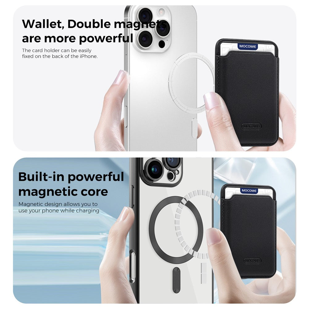 For iPhone 16 Pro Max Case Compatible with MagSafe TPU + PC Mobile Cover with Card Bag