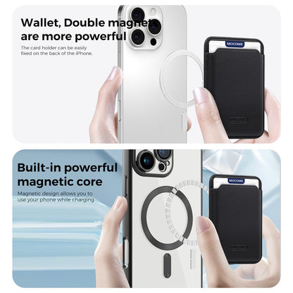 For iPhone 16 Pro Max Case Compatible with MagSafe TPU + PC Mobile Cover with Card Bag