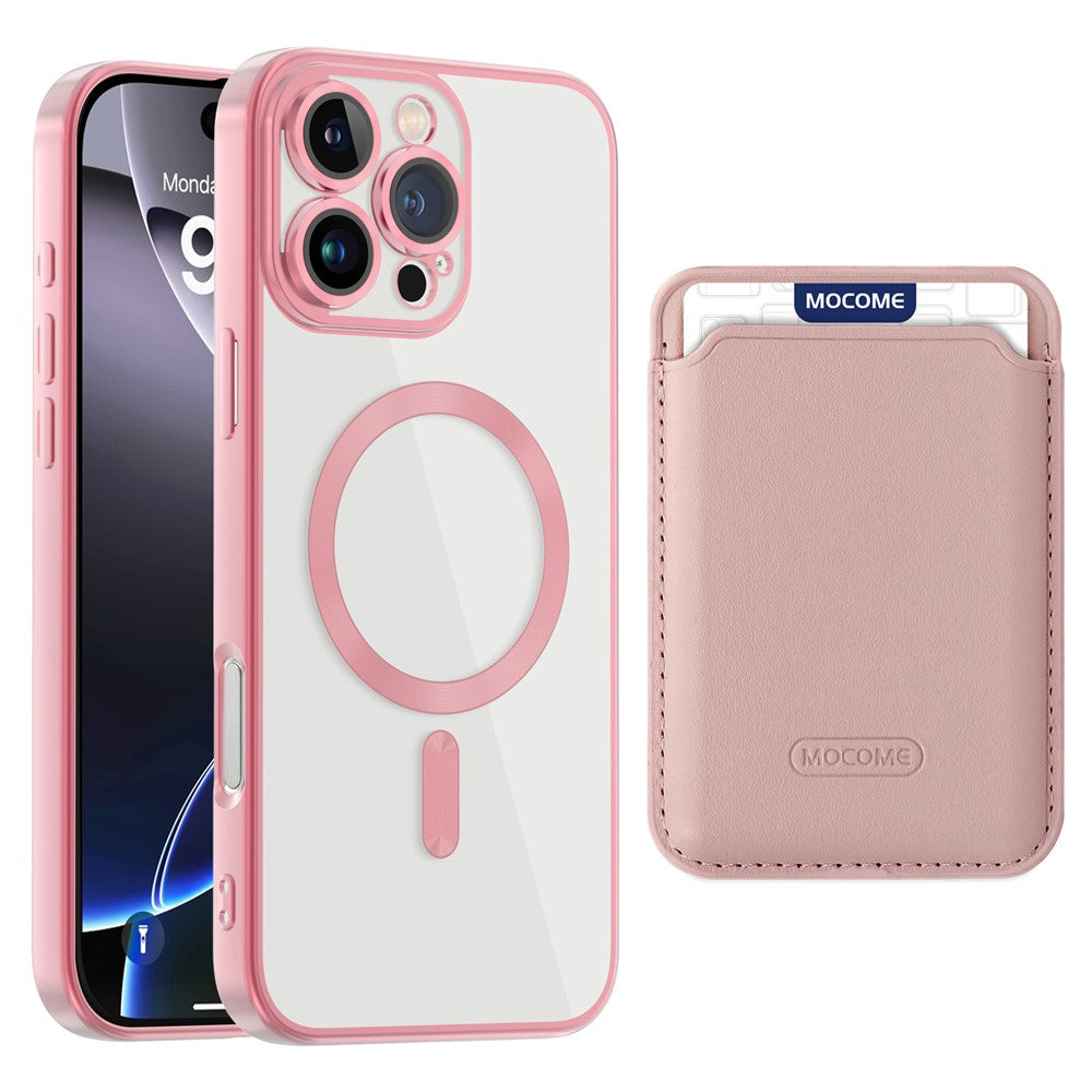 For iPhone 16 Pro Max Case Compatible with MagSafe TPU + PC Mobile Cover with Card Bag