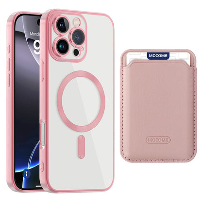 For iPhone 16 Pro Max Case Compatible with MagSafe TPU + PC Mobile Cover with Card Bag