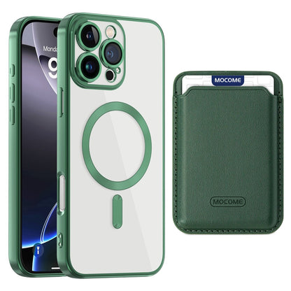 For iPhone 16 Pro Max Case Compatible with MagSafe TPU + PC Mobile Cover with Card Bag