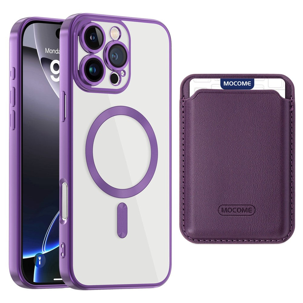 For iPhone 16 Pro Max Case Compatible with MagSafe TPU + PC Mobile Cover with Card Bag