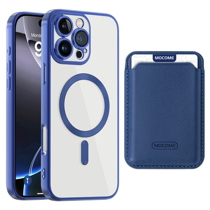 For iPhone 16 Pro Max Case Compatible with MagSafe TPU + PC Mobile Cover with Card Bag