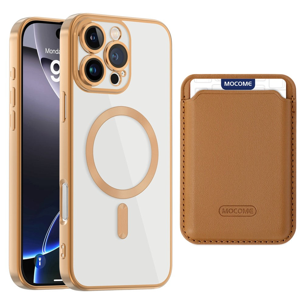 For iPhone 16 Pro Max Case Compatible with MagSafe TPU + PC Mobile Cover with Card Bag