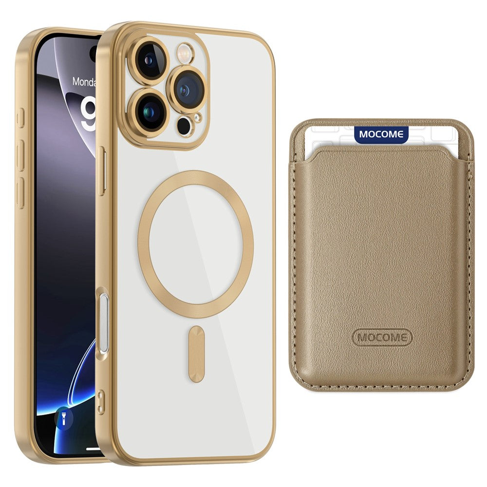 For iPhone 16 Pro Max Case Compatible with MagSafe TPU + PC Mobile Cover with Card Bag