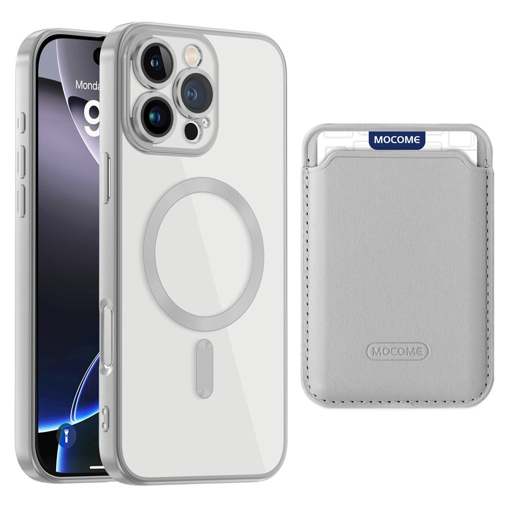 For iPhone 16 Pro Max Case Compatible with MagSafe TPU + PC Mobile Cover with Card Bag