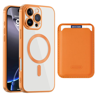 For iPhone 16 Pro Max Case Compatible with MagSafe TPU + PC Mobile Cover with Card Bag