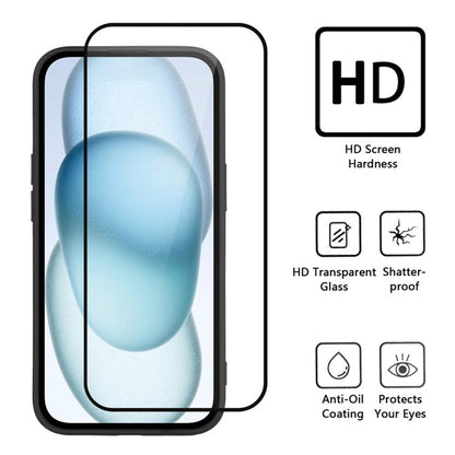 WANLONFENG WL Series for iPhone 17e / 16e Case 2.0mm TPU Phone Cover with Tempered Glass Film