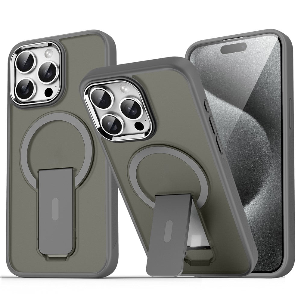 For iPhone 14 Pro Case Compatible with MagSafe PC + TPU Phone Cover with Kickstand