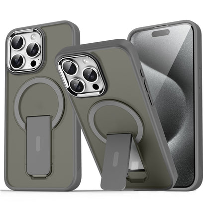 For iPhone 14 Pro Case Compatible with MagSafe PC + TPU Phone Cover with Kickstand