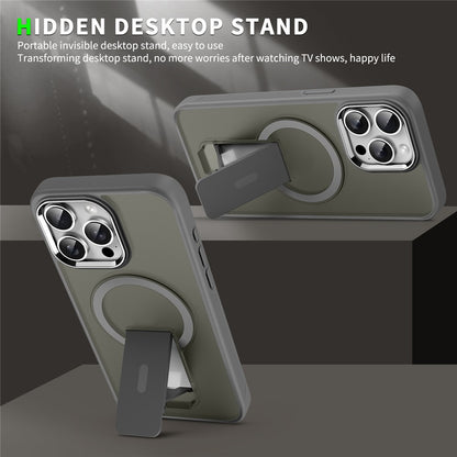 For iPhone 14 Pro Case Compatible with MagSafe PC + TPU Phone Cover with Kickstand