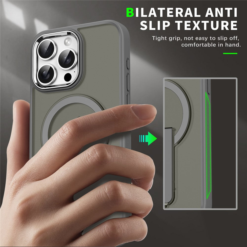 For iPhone 14 Pro Case Compatible with MagSafe PC + TPU Phone Cover with Kickstand