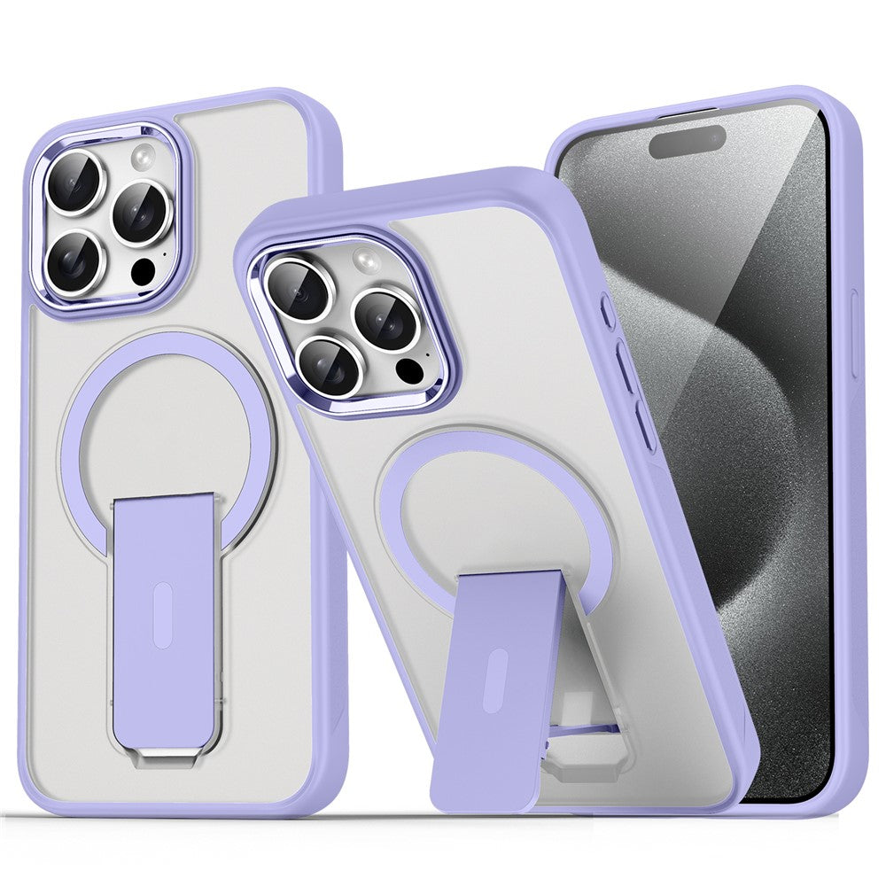 For iPhone 14 Pro Case Compatible with MagSafe PC + TPU Phone Cover with Kickstand