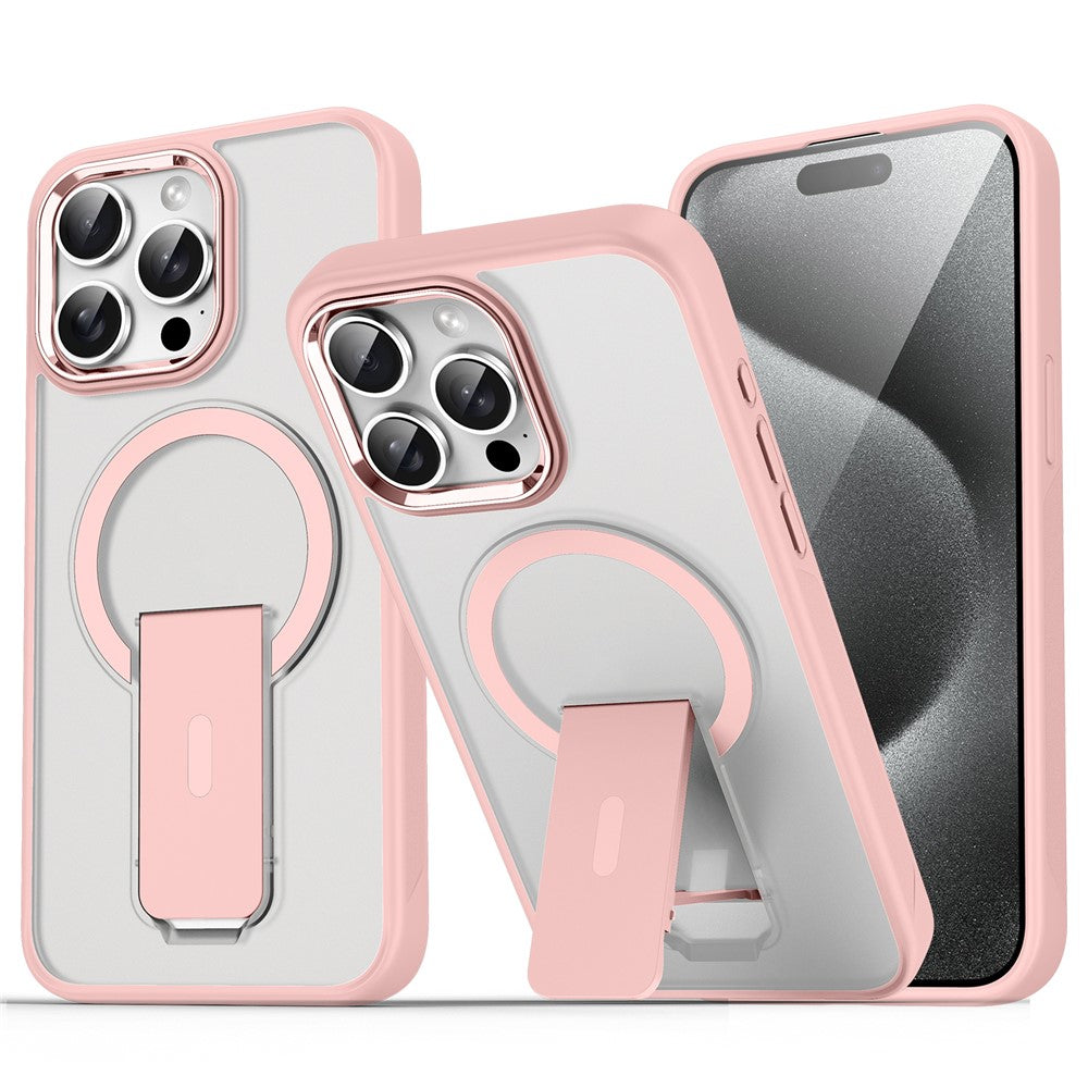 For iPhone 14 Pro Case Compatible with MagSafe PC + TPU Phone Cover with Kickstand