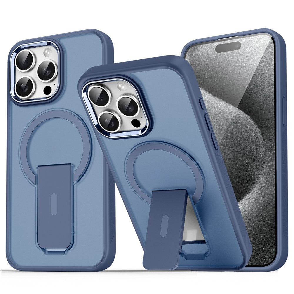 For iPhone 14 Pro Case Compatible with MagSafe PC + TPU Phone Cover with Kickstand