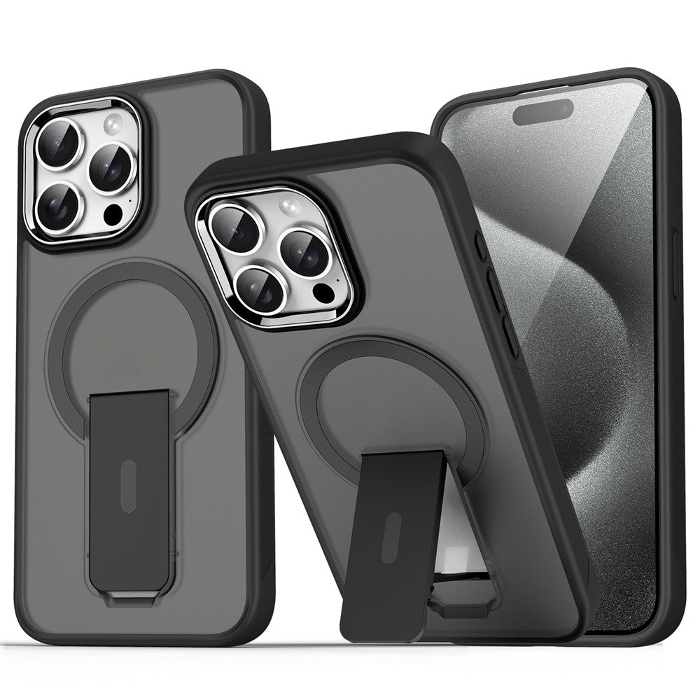For iPhone 14 Pro Case Compatible with MagSafe PC + TPU Phone Cover with Kickstand