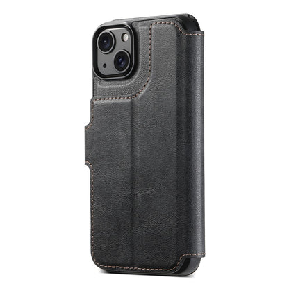 SUTENI Q-05 For iPhone 15 Plus / 14 Wallet Case 2 in 1 Detachable Leather Flip Phone Cover with Stand