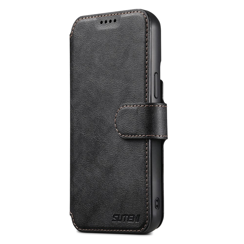 SUTENI Q-05 For iPhone 14 Pro Wallet Case 2 in 1 Detachable Leather Flip Phone Cover with Stand