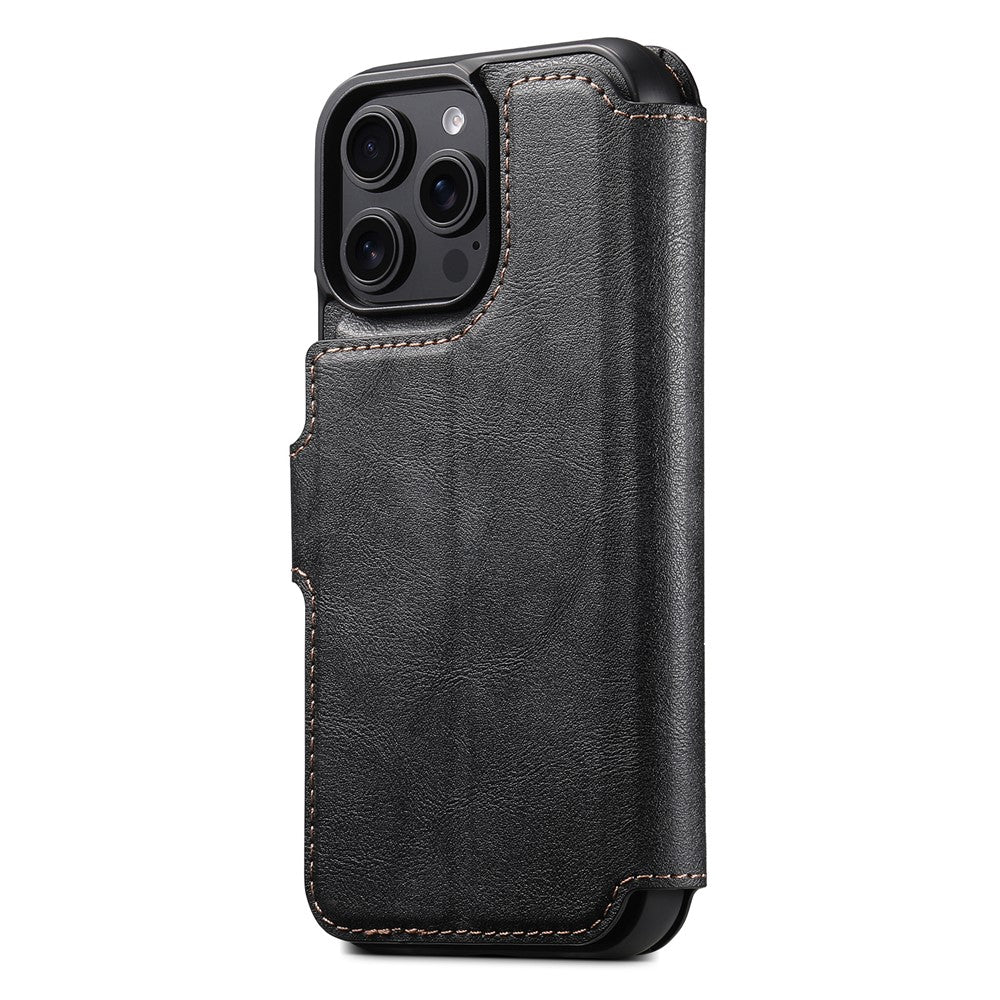 SUTENI Q-05 For iPhone 14 Pro Wallet Case 2 in 1 Detachable Leather Flip Phone Cover with Stand