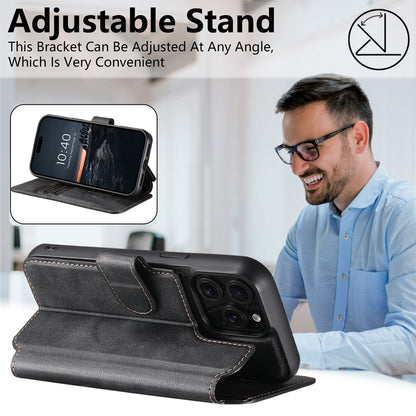 SUTENI Q-05 For iPhone 14 Pro Wallet Case 2 in 1 Detachable Leather Flip Phone Cover with Stand