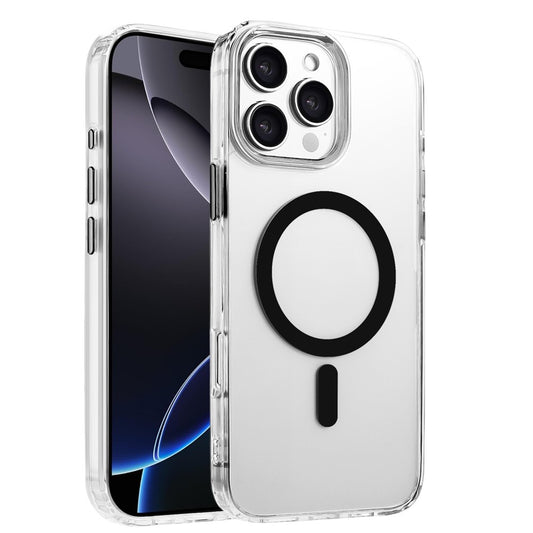 For iPhone 16 Pro Max Case Compatible with MagSafe Clear PC + TPU Sealed Magnetic Phone Cover