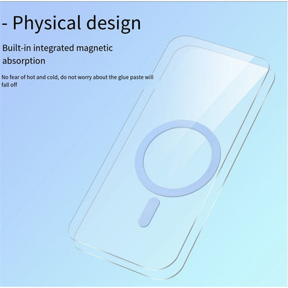 For iPhone 16 Pro Max Case Compatible with MagSafe Clear PC + TPU Sealed Magnetic Phone Cover