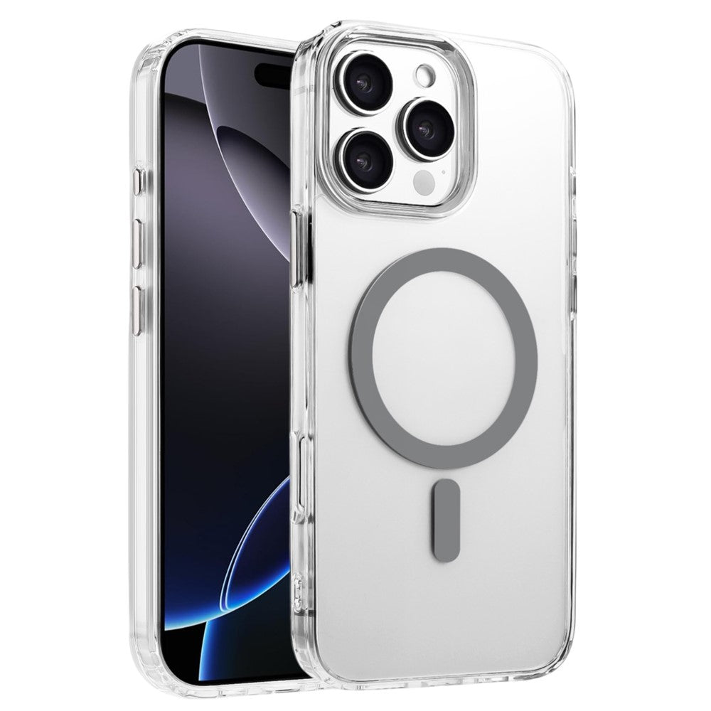 For iPhone 16 Pro Max Case Compatible with MagSafe Clear PC + TPU Sealed Magnetic Phone Cover
