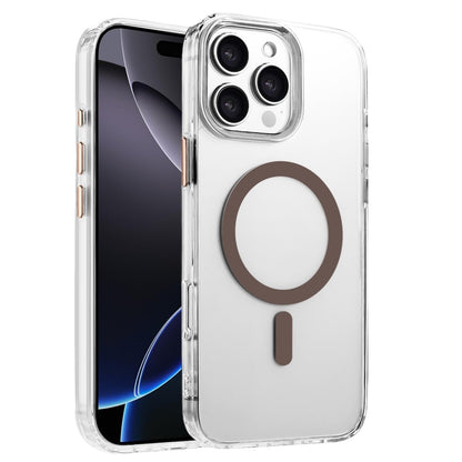 For iPhone 16 Pro Max Case Compatible with MagSafe Clear PC + TPU Sealed Magnetic Phone Cover