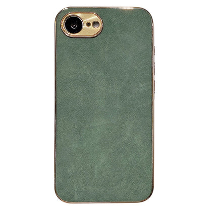 For iPhone 17e / 16e Phone Case Shockproof Leather + TPU Electroplating Cover