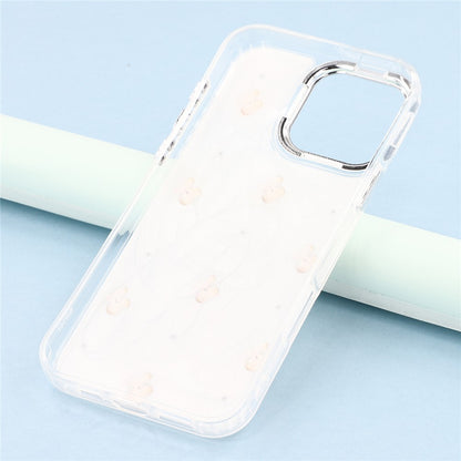 For iPhone 16 Pro Max Case 3D Epoxy Cherry Design Soft TPU Back Cover