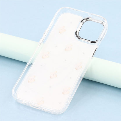 For iPhone 15 Case 3D Epoxy Cherry Design Soft TPU Back Cover