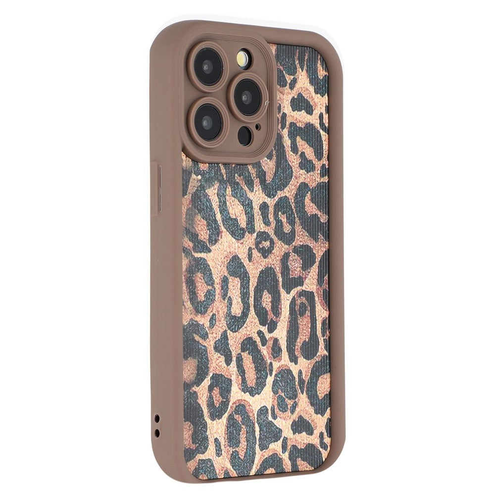 For iPhone 14 Pro Case Leopard Print TPU Precise Cutout Phone Cover