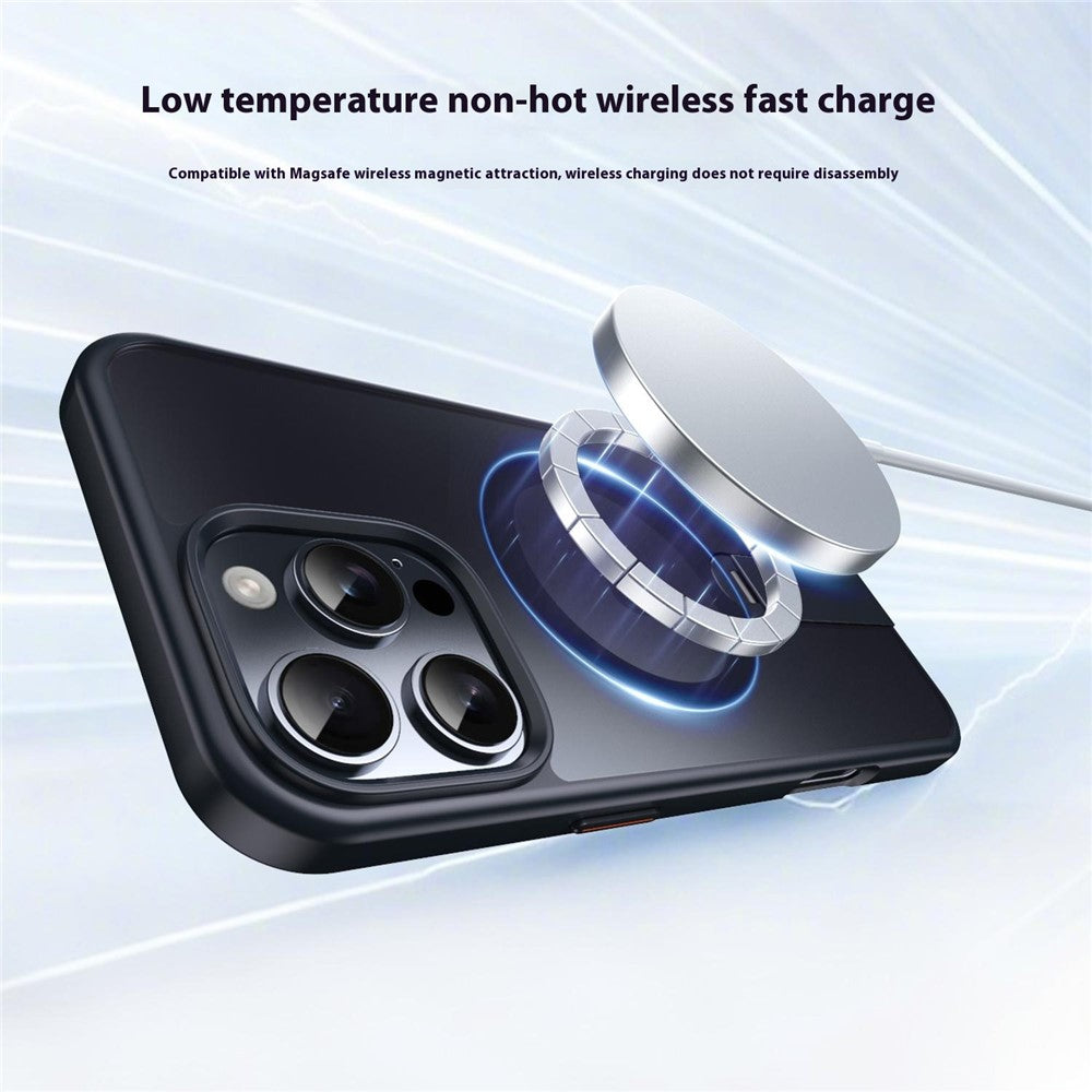 For iPhone 14 Pro Case Compatible with MagSafe Rotating Straight Kickstand TPU + PC Matte Phone Cover