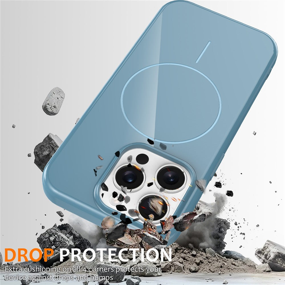 For iPhone 14 Pro Magnetic Case Compatible with MagSafe TPU Phone Back Cover with Lanyard