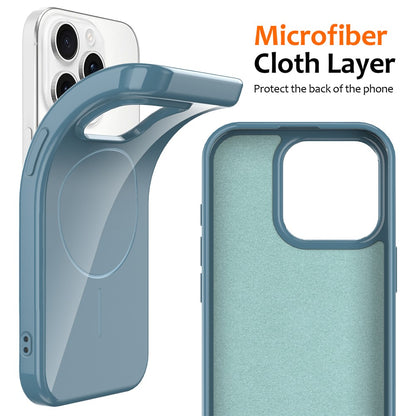 For iPhone 14 Pro Magnetic Case Compatible with MagSafe TPU Phone Back Cover with Lanyard