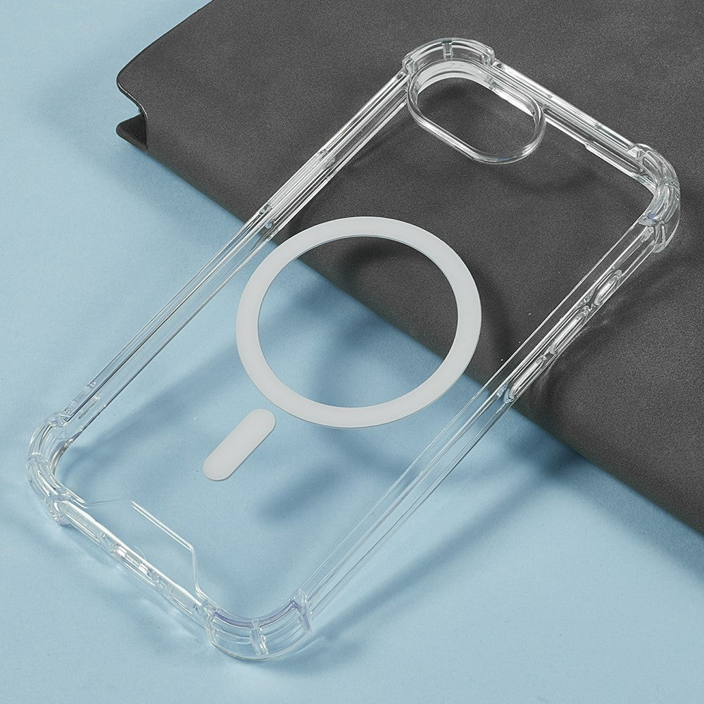 For iPhone 17e / 16e Clear Phone Case Compatible with MagSafe 1.5mm Shockproof Back Cover